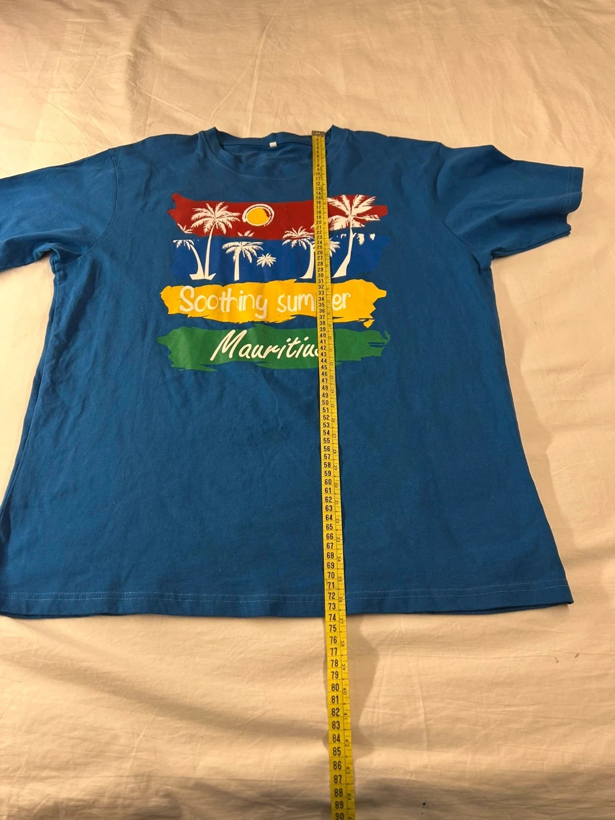 Blue vintage print t-shirt – photo 6
